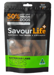 SavourLife Australian Lamb Strip Training Treats for Dogs | Pet Food