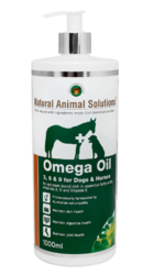 Natural Animal Solutions Omega 3, 6 & 9 Oil For Horses & Dogs - VetSupp
