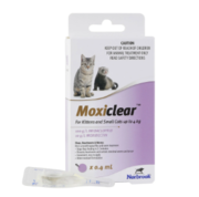 Buy Moxiclear Fleas & Worm Spot-On Solution For Cats online