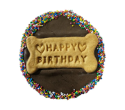 Huds and Toke Happy Birthday Cake Cookie for Dogs - Carob