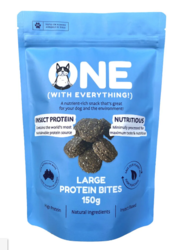 ONE (With Everything!) Large Insect Protein Bite Dog Treats