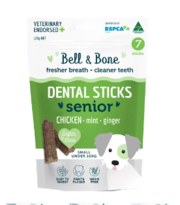 Bell & Bone - Dental Sticks Chicken Mint and Ginger Dog Treats