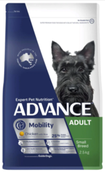 Advance Mobility Adult Small Breed Chicken with Rice Dry Dog Food 