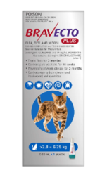 Bravecto Plus for Cats | Flea,  Tick,  Heartworm & Intestinal Parasites