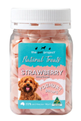 The Pet Project Strawberry Yoghurt Drops for Dogs | VetSupply