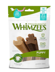 Buy Whimzees Puppy Valuebag Dental Treats Medium/Large 14's Online