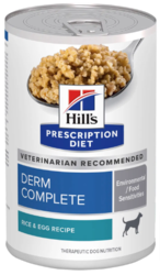 Hill's Prescription Diet Derm Complete Rice & Egg Recipe Wet Dog Food 