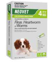 Buy Neovet Flea and Worming For Puppies and Small Dogs Upto 4kg Green 