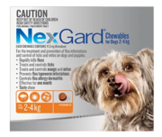 Buy Nexgard Chewables For Very Small Dogs (2 - 4 Kg) Orange Online