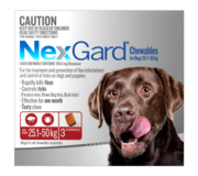 Buy Nexgard Chewables For Large Dogs (25 - 50 Kg) Red