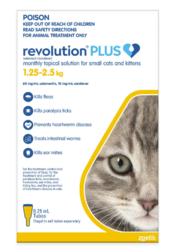 Revolution Plus for Kittens and Small Cats 1.25 - 2.5Kg (Yellow) 