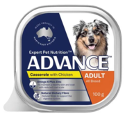 Advance Single Serve Adult Dog Wet Food Casserole with Chicken