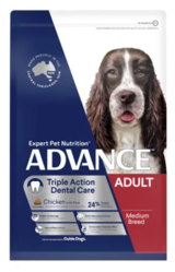 Advance Triple Action Dental Care Adult Medium Breed Chicken with Rice