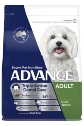 Advance Triple Action Dental Care Adult Small Breed Chicken with Rice 