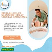 Bulk-billed CT Scan Services at Crystal Radiology.(02) 8315 8292 