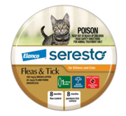 Seresto Flea Collar for Kittens & Cats (Orange) 