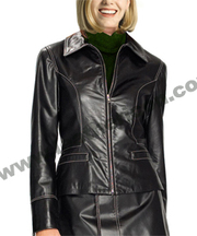 Buy Women Leather Blazer Online